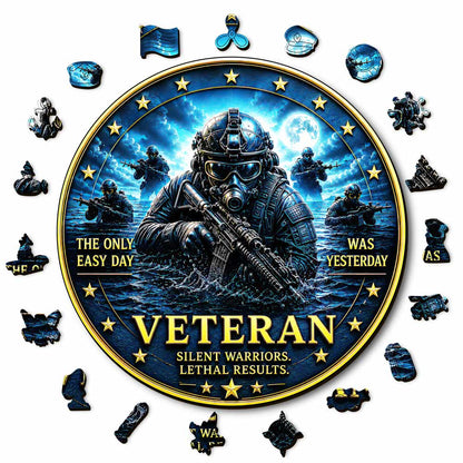 Animal Jigsaw Puzzle > Wooden Jigsaw Puzzle > Jigsaw Puzzle A5/Small Military Valor - Wooden Jigsaw Puzzle