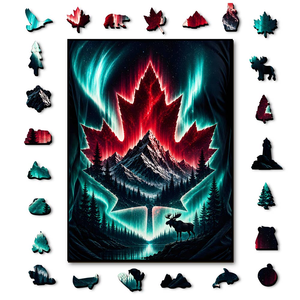 🔥Limited Edition🔥Northern Majesty - Wooden Jigsaw Puzzle