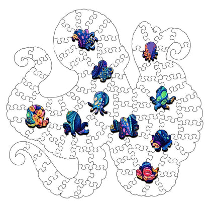 Ocean Octopus - Wooden Jigsaw Puzzle
