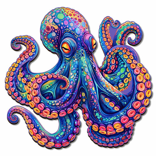 Ocean Octopus - Wooden Jigsaw Puzzle