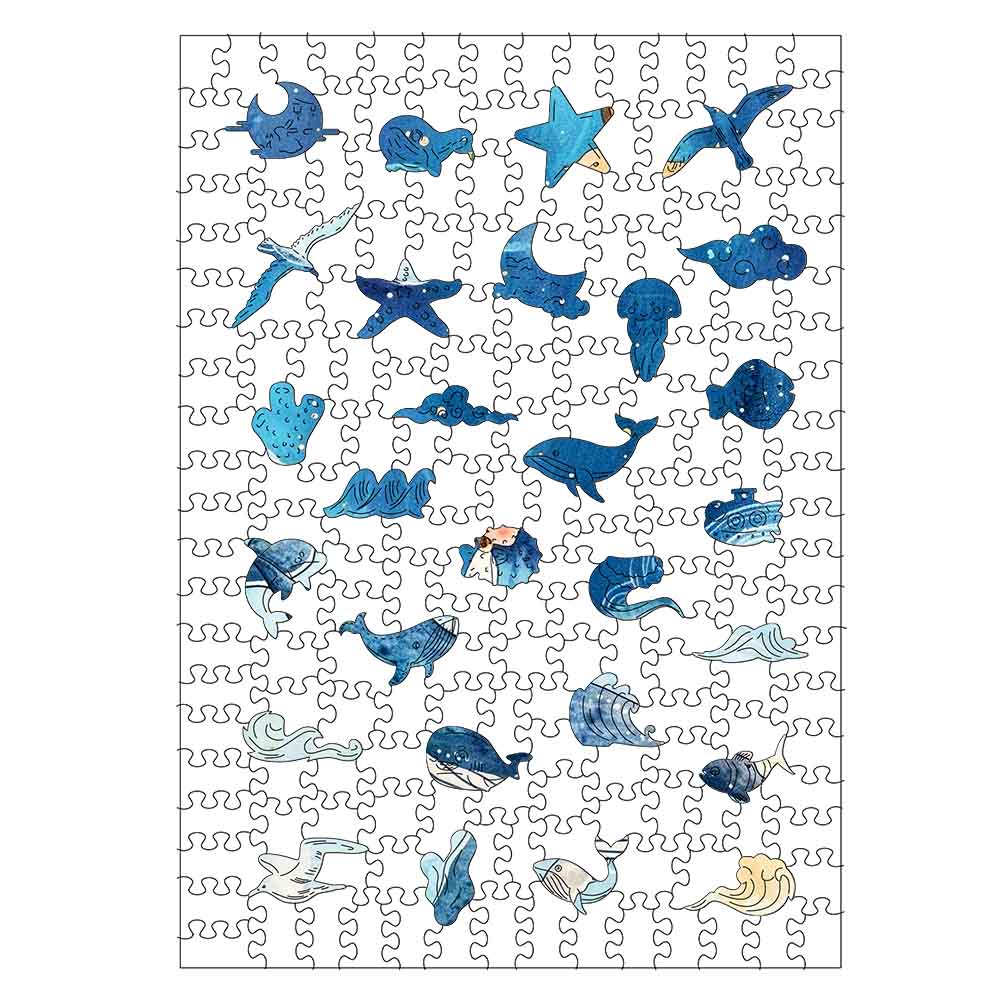 Whale of Dreams - Wooden Jigsaw Puzzle