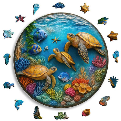 Ocean Harmony - Wooden Jigsaw Puzzle