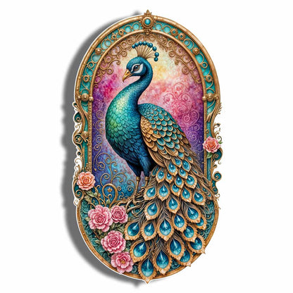 Regal Peacock - Wooden Jigsaw Puzzle