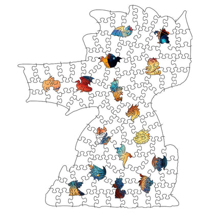 Baby Dragon - Wooden Jigsaw Puzzle