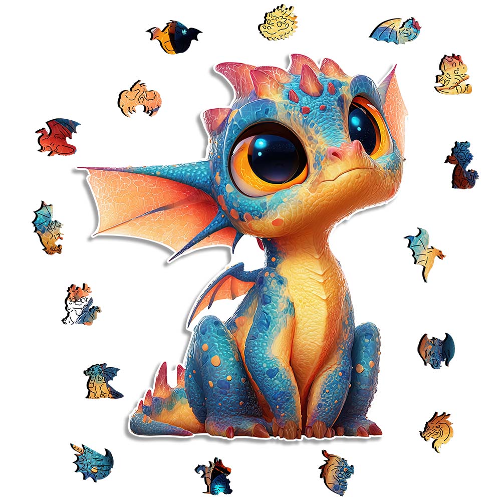 Baby Dragon - Wooden Jigsaw Puzzle