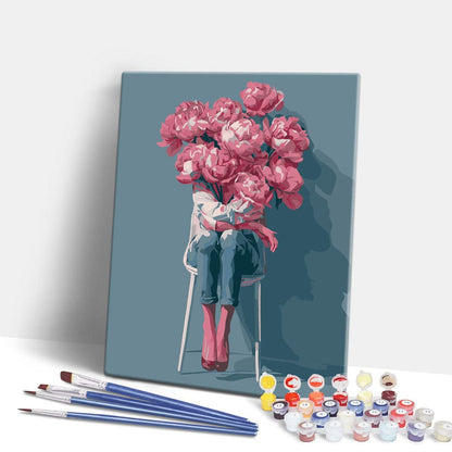 Painting By Numbers Kits 15.7" x 19.6" (40 x 50cm) Rooted in Bloom - Paint By Numbers Kit