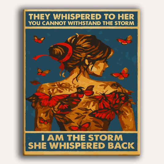 Painting By Numbers Kits 15.7" x 19.6" (40 x 50cm) I Am The Storm - Paint By Numbers Kit