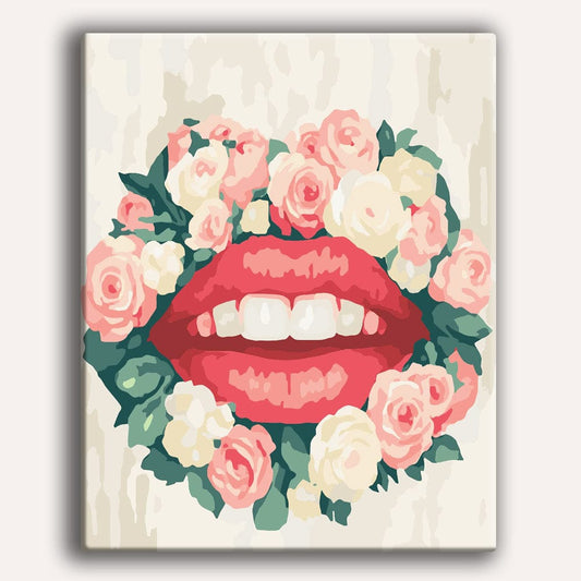 Painting By Numbers Kits 15.7" x 19.6" (40 x 50cm) Spring Kiss - Paint By Numbers Kit