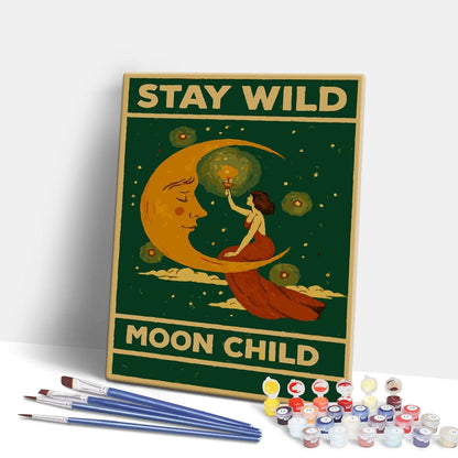 Painting By Numbers Kits 15.7" x 19.6" (40 x 50cm) Stay Wild - Paint By Numbers Kit