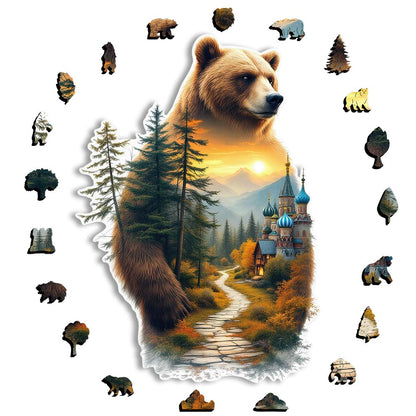 Forest Bear - Wooden Jigsaw Puzzle