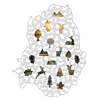 Forest Deer - Wooden Jigsaw Puzzle