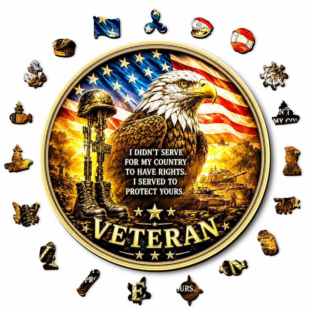 Animal Jigsaw Puzzle > Wooden Jigsaw Puzzle > Jigsaw Puzzle Patriotic Duty - Wooden Jigsaw Puzzle