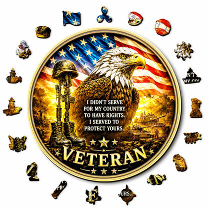 Animal Jigsaw Puzzle > Wooden Jigsaw Puzzle > Jigsaw Puzzle Patriotic Duty - Wooden Jigsaw Puzzle