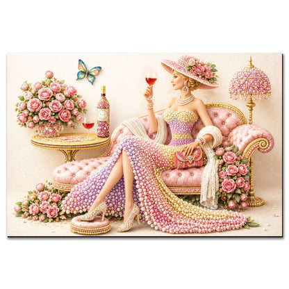 Floral Elegance - Wooden Jigsaw Puzzle