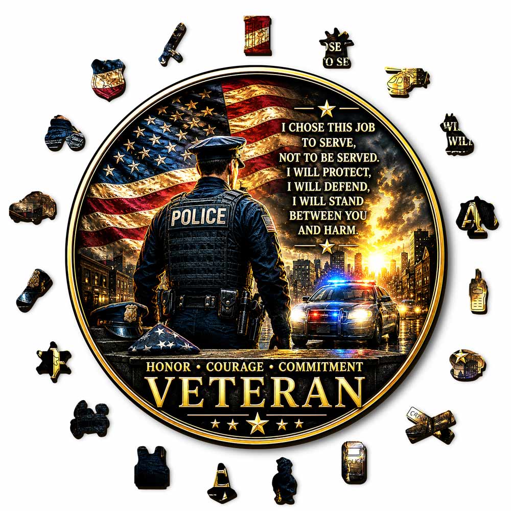 Animal Jigsaw Puzzle > Wooden Jigsaw Puzzle > Jigsaw Puzzle Police Honor - Wooden Jigsaw Puzzle