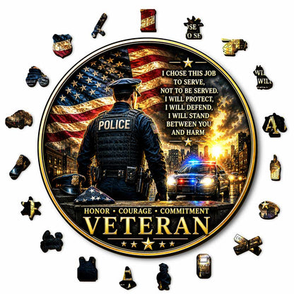 Animal Jigsaw Puzzle > Wooden Jigsaw Puzzle > Jigsaw Puzzle Police Honor - Wooden Jigsaw Puzzle