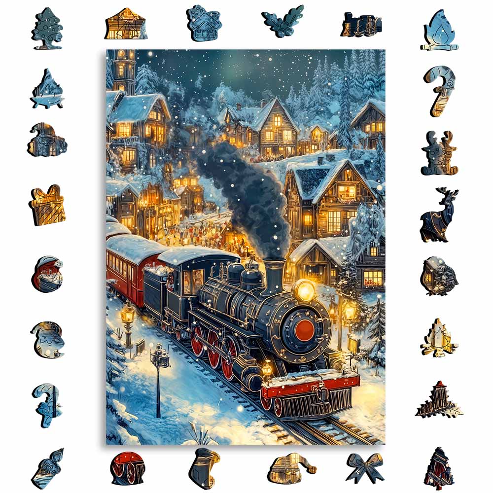 Holiday Express - Wooden Jigsaw Puzzle