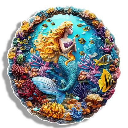 🔥Last Day - Mermaid - Wooden Jigsaw Puzzle