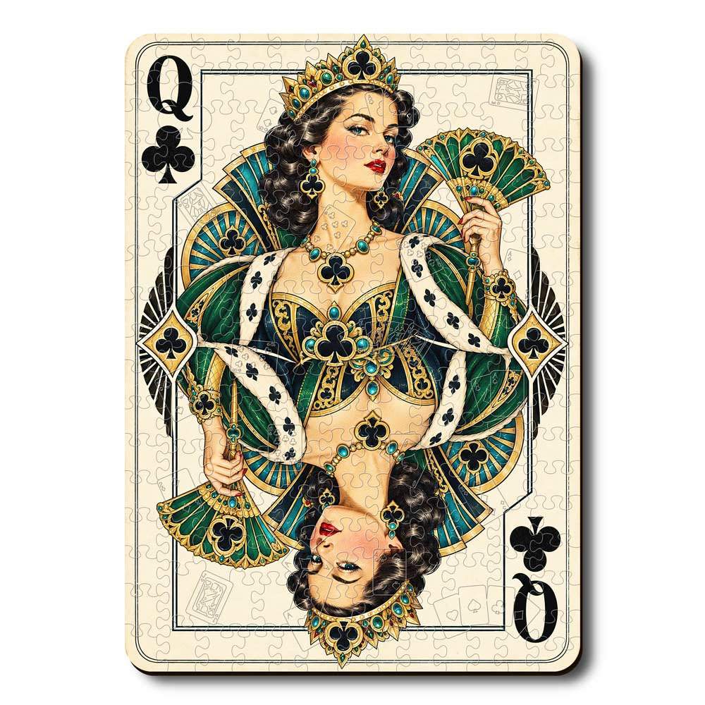 Queen Club - Wooden Jigsaw Puzzle
