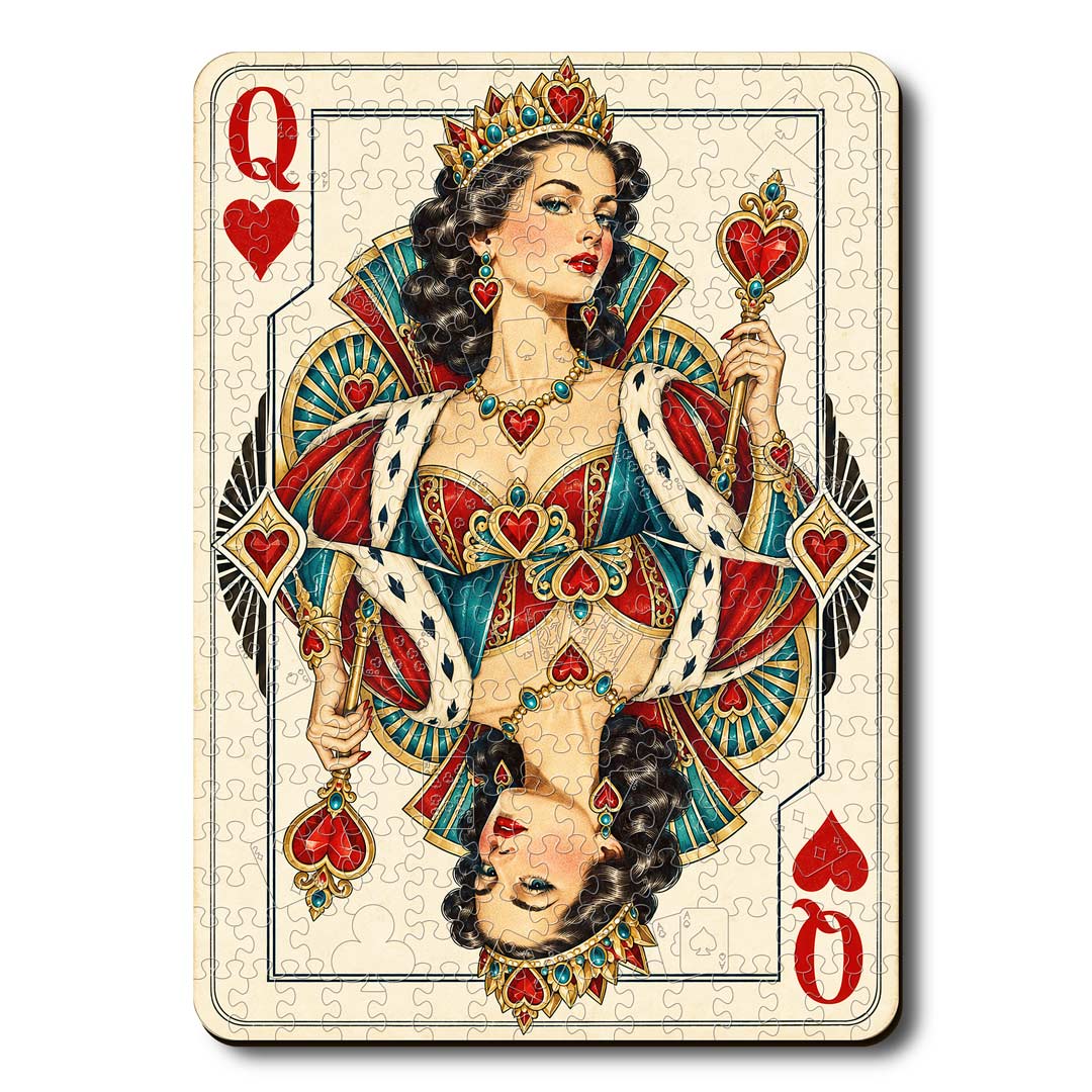 Queen Heart - Wooden Jigsaw Puzzle