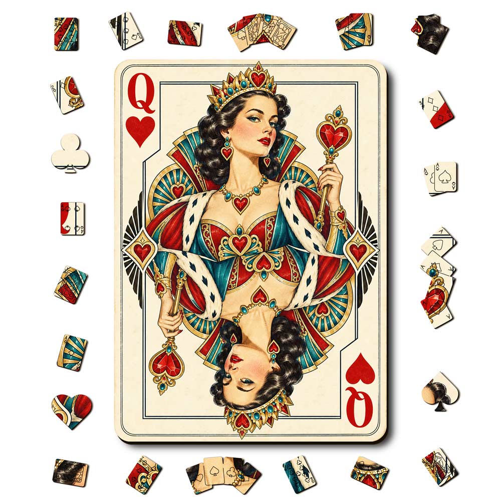 Queen Heart - Wooden Jigsaw Puzzle