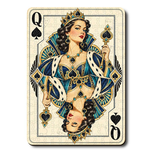 Queen Spade - Wooden Jigsaw Puzzle