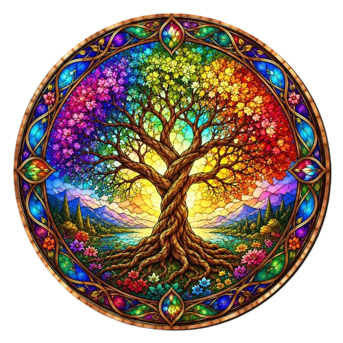 🔥Limited Edition🔥6-Pack - Stained Glass Jigsaw Puzzle Set