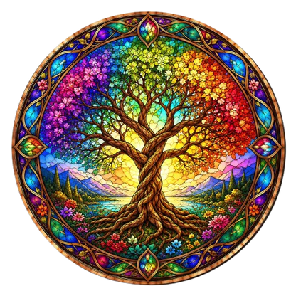 🔥Limited Edition🔥6-Pack - Stained Glass Jigsaw Puzzle Set