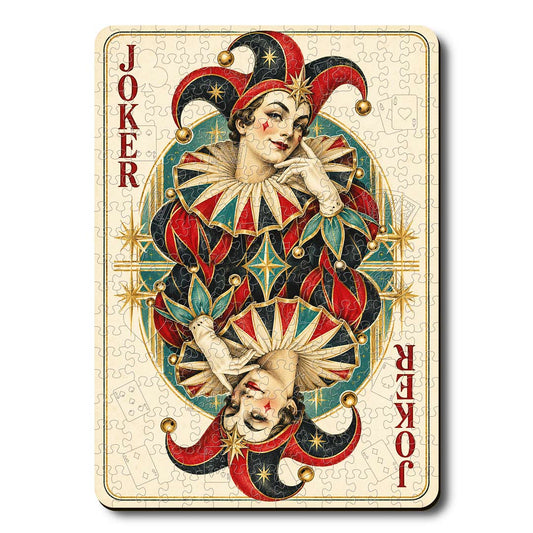 Red Joker - Wooden Jigsaw Puzzle
