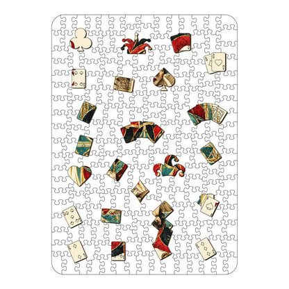 Red Joker - Wooden Jigsaw Puzzle