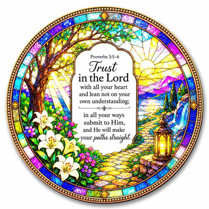 Trust in the Lord with All Your Heart - Wooden Jigsaw Puzzle