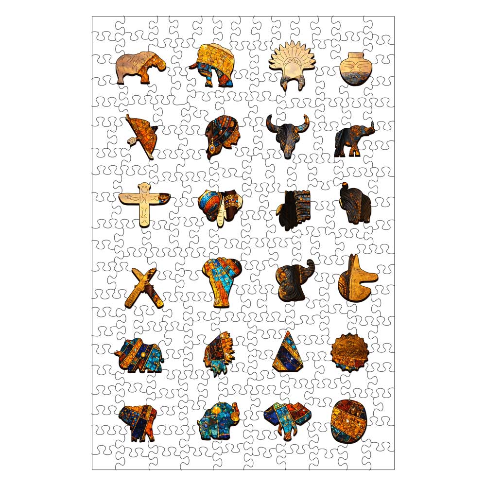 Elephant Heritage - Wooden Jigsaw Puzzle