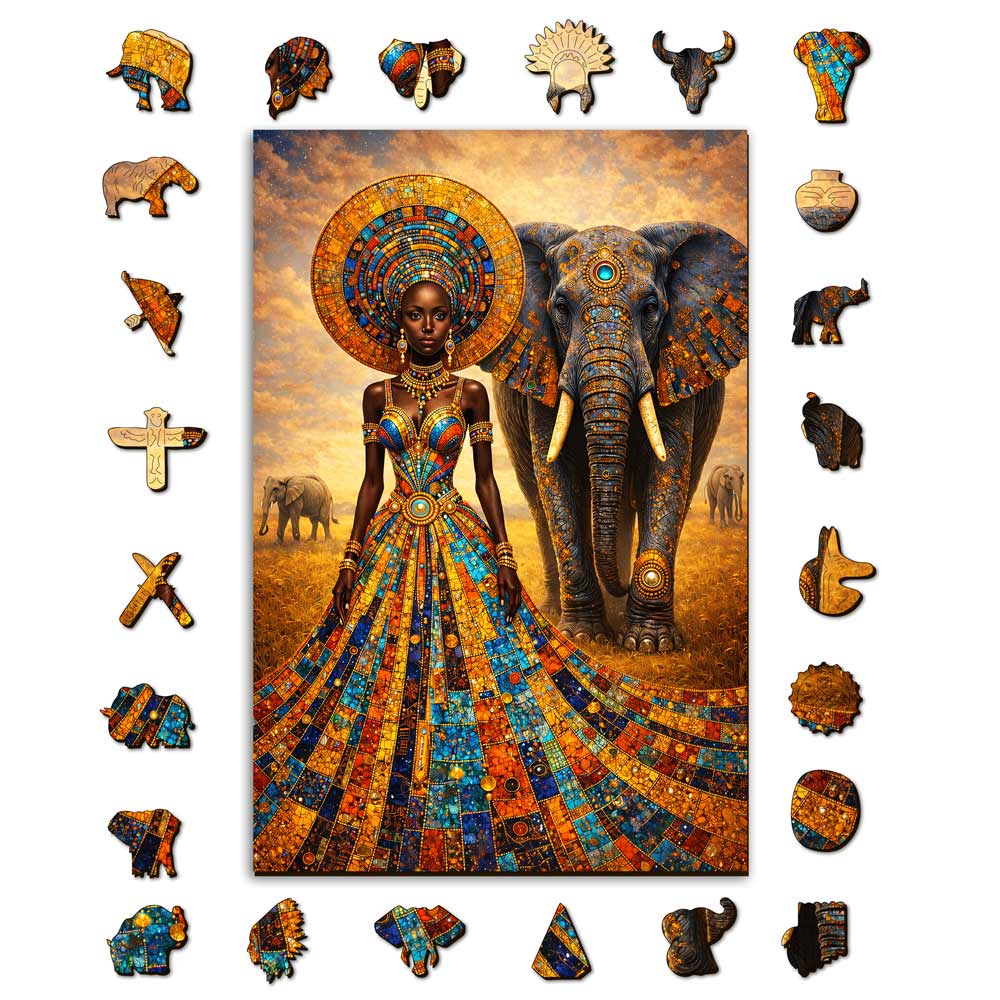 Elephant Heritage - Wooden Jigsaw Puzzle