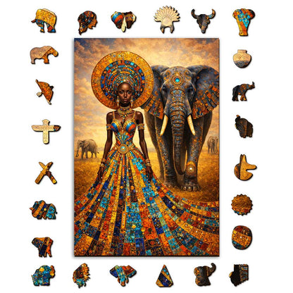 Elephant Heritage - Wooden Jigsaw Puzzle