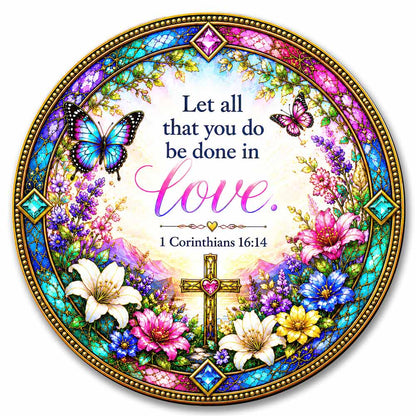 Let All That You Do Be Done in Love - Wooden Jigsaw Puzzle