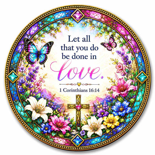 Let All That You Do Be Done in Love - Wooden Jigsaw Puzzle