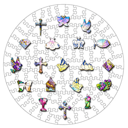 The Lord Will Fight for You; Be Still - Wooden Jigsaw Puzzle