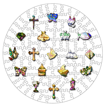 I Am the Way, the Truth and the Life - Wooden Jigsaw Puzzle