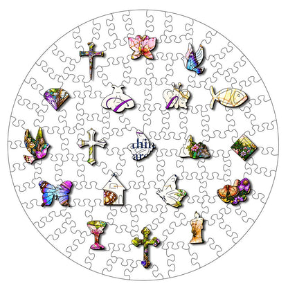 With God All Things Are Possible - Wooden Jigsaw Puzzle