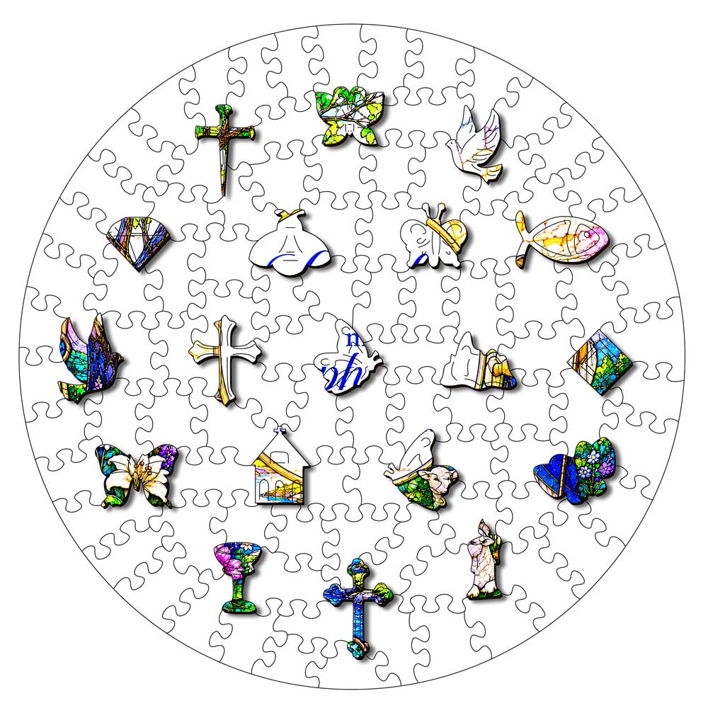 The Lord Is My Shepherd; I Shall Not Want - Wooden Jigsaw Puzzle
