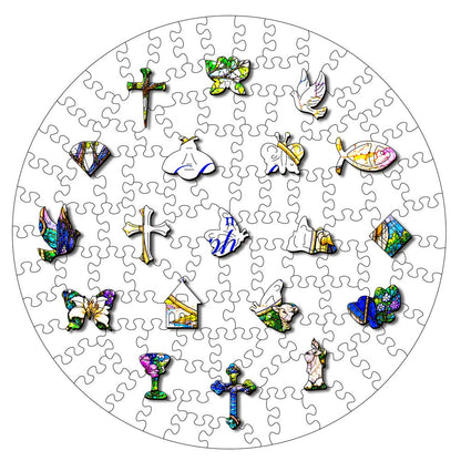 The Lord Is My Shepherd; I Shall Not Want - Wooden Jigsaw Puzzle