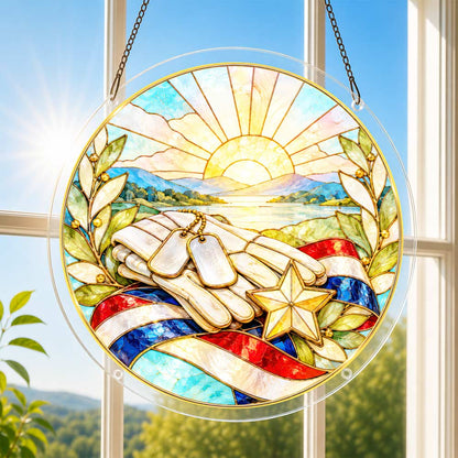 Acrylic Jigsaw Puzzle Suncatcher - Service Keepsake