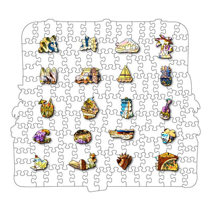 Animal Jigsaw Puzzle > Wooden Jigsaw Puzzle > Jigsaw Puzzle Sydney Travel Case - Wooden Jigsaw Puzzle