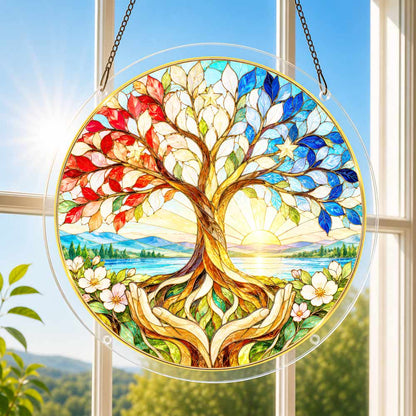 Acrylic Jigsaw Puzzle Suncatcher - Tree of Service