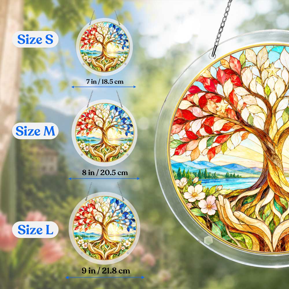 Acrylic Jigsaw Puzzle Suncatcher - Tree of Service