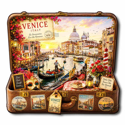 Venice Travel Case - Wooden Jigsaw Puzzle