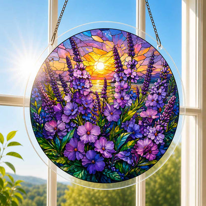 Violet Sunset - Acrylic Jigsaw Puzzle
