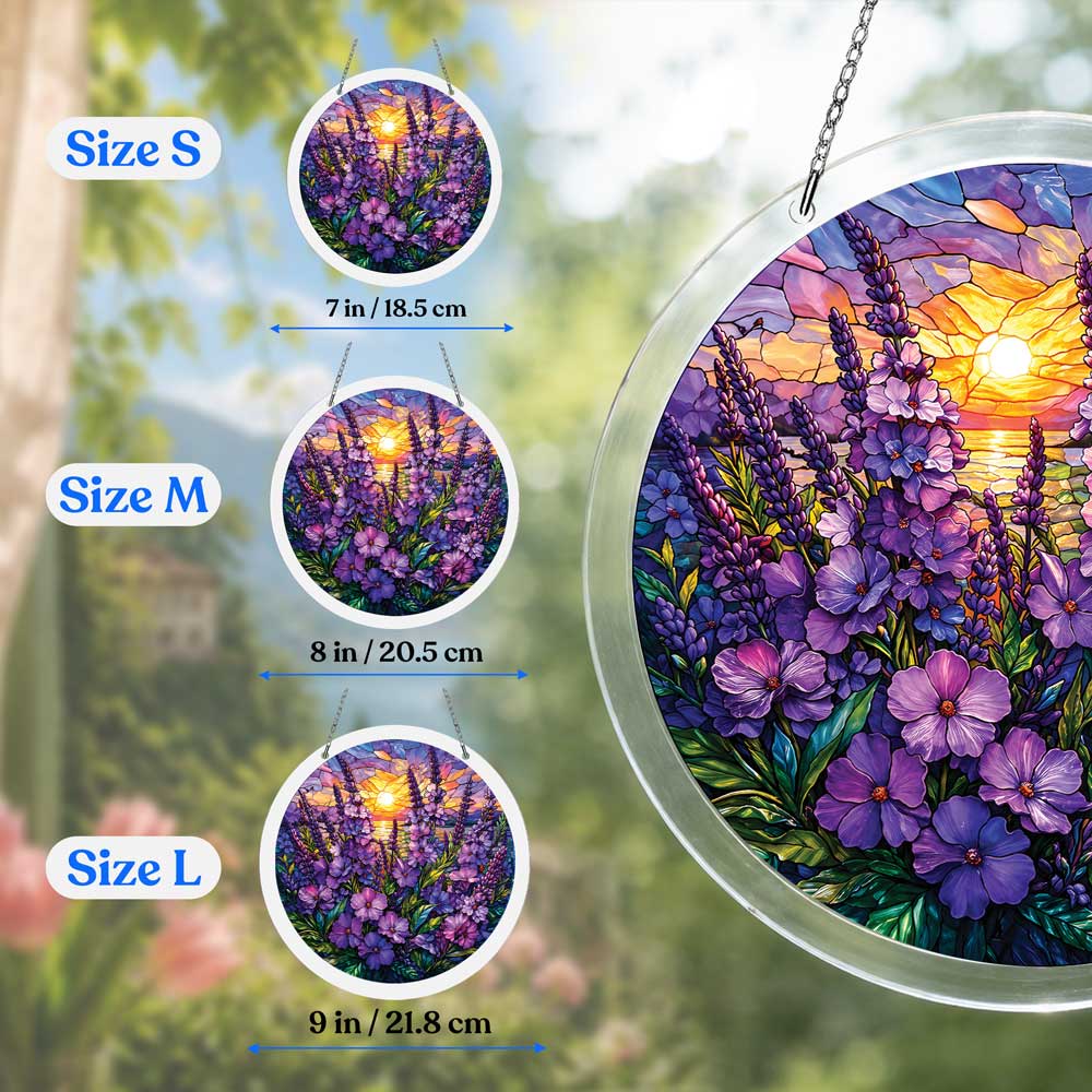 Violet Sunset - Acrylic Jigsaw Puzzle