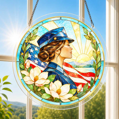 Acrylic Jigsaw Puzzle Suncatcher - Women Who Served