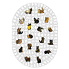 Abstract Cat Art - Wooden Jigsaw Puzzle